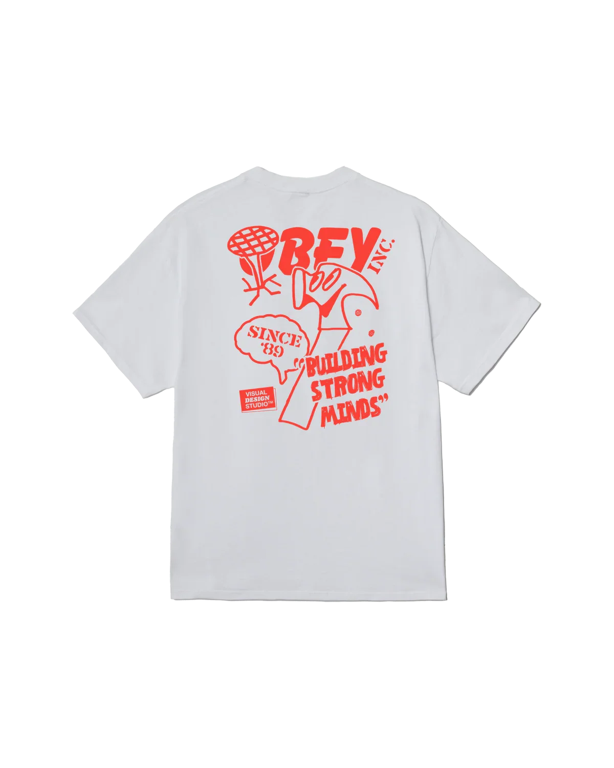 Obey Buildings Minds Tee White