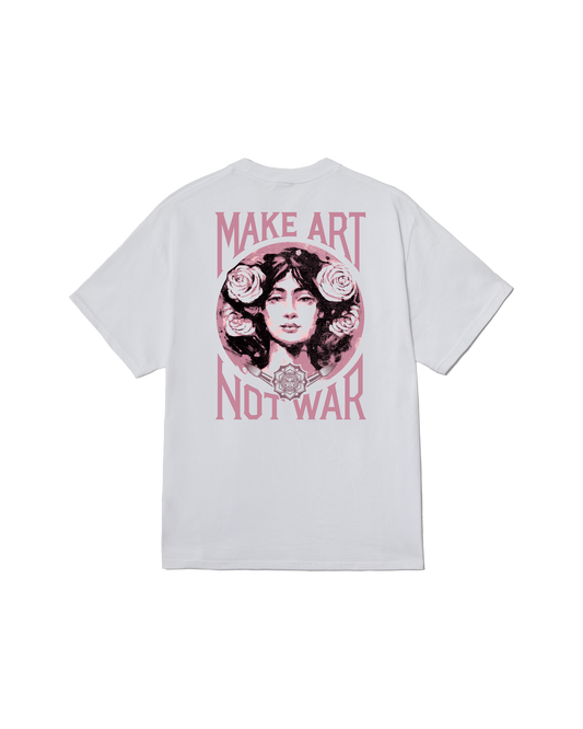 OBEY MAKE ART NOT WAR S/S TEE White