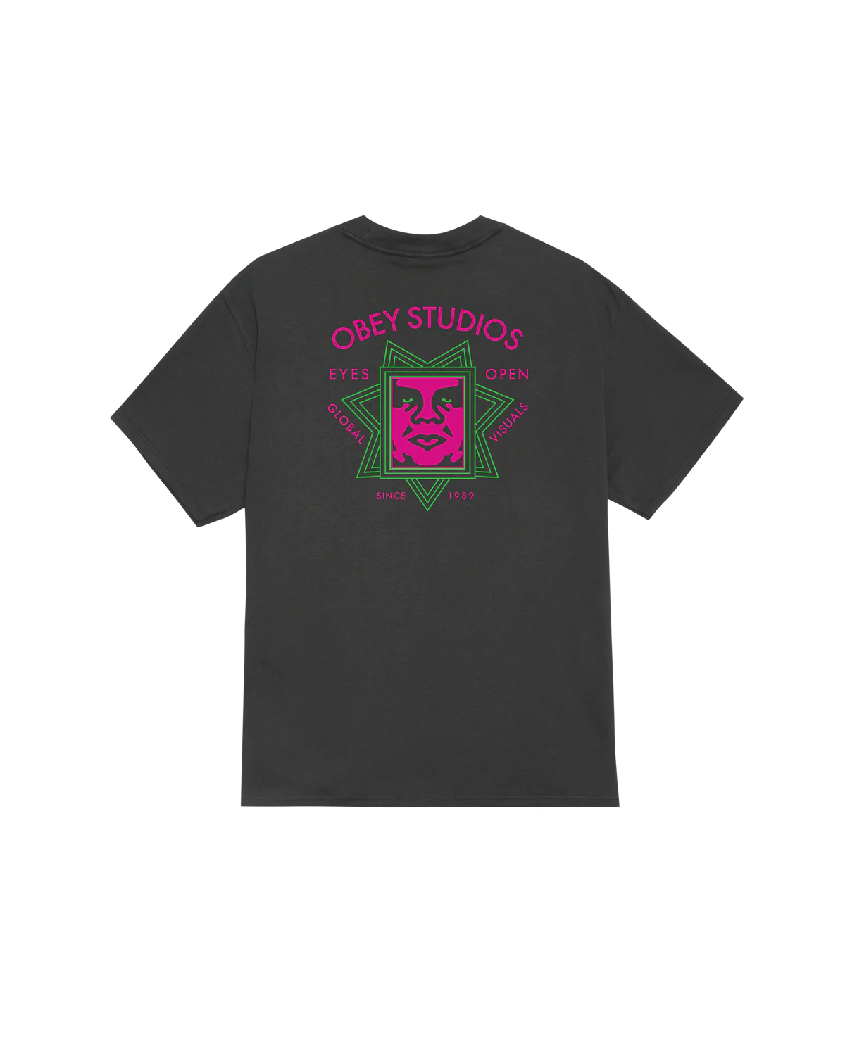 Obey Global Visuals Tee Vintage Black