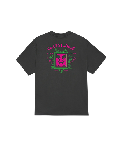 Obey Global Visuals Tee Vintage Black