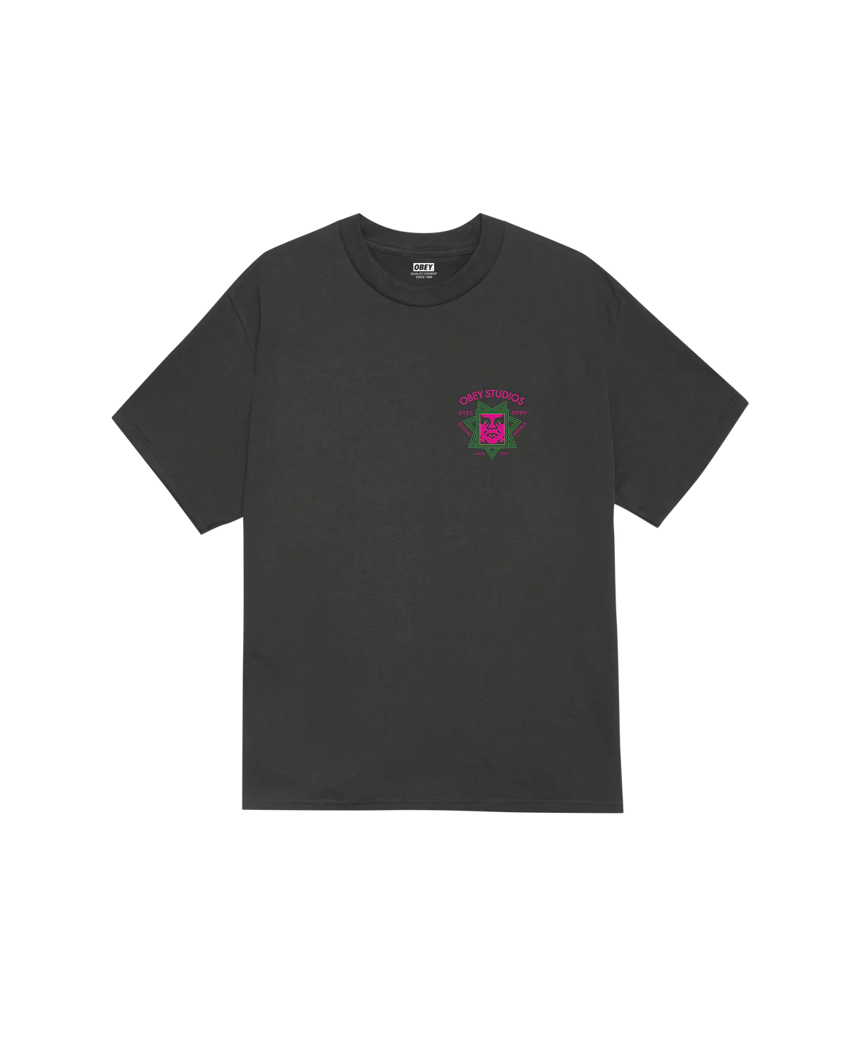 Obey Global Visuals Tee Vintage Black
