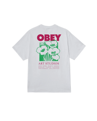 Obey Art Studio Flowers Tee White