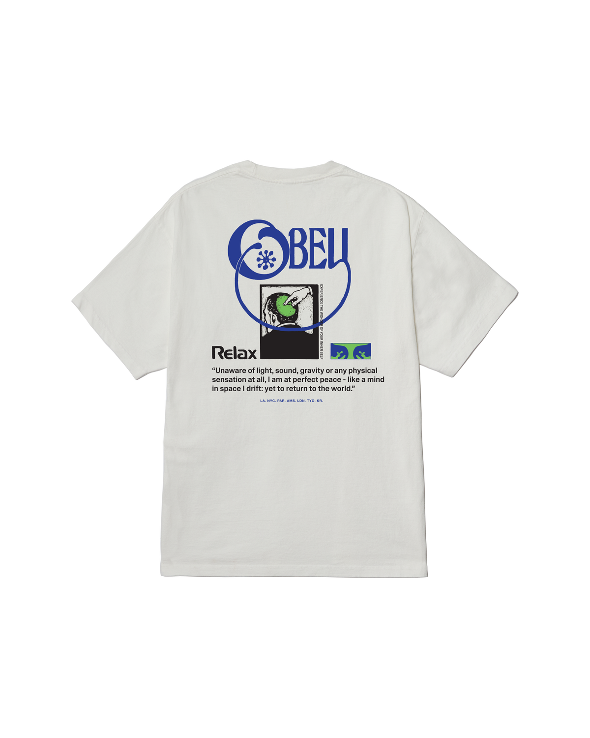 OBEY RELAX PIGMENT S/S TEE Pïgment Vintage White