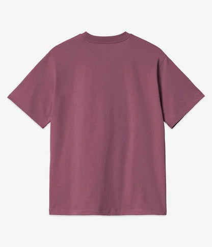 W AMERICAN SCRIPT S/S TEE Dusty Fuchsia
