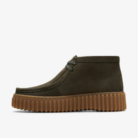 Clarks Torhill Moss Nubuck Vert Foncé