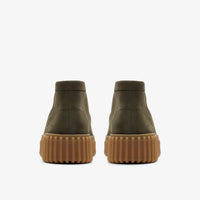 Clarks Torhill Moss Nubuck Vert Foncé