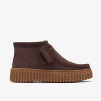 Clarks Torhill Moss Daim marron foncé