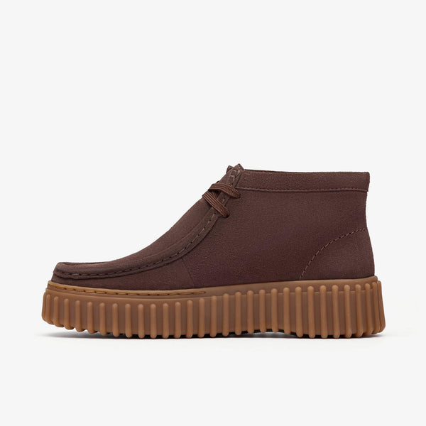 Clarks Torhill Moss Daim marron foncé