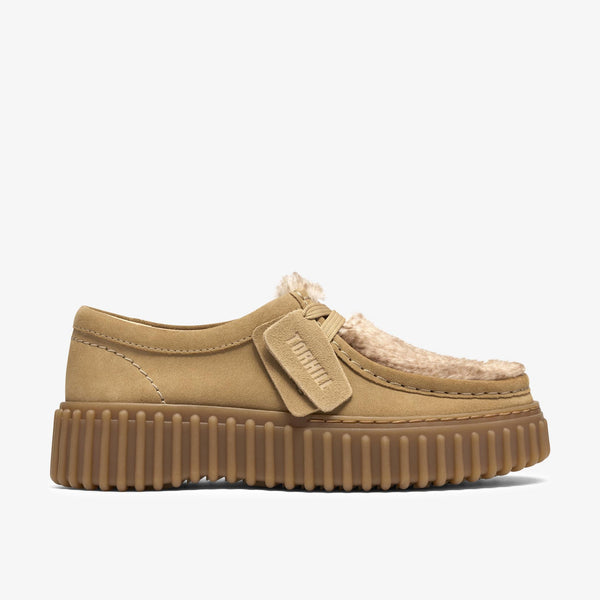 Clarks Torhill Bee Daim Sable Chaud — Clarks