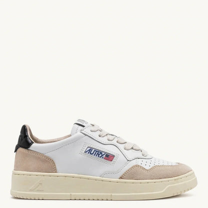 Autry Medalist Low White Black