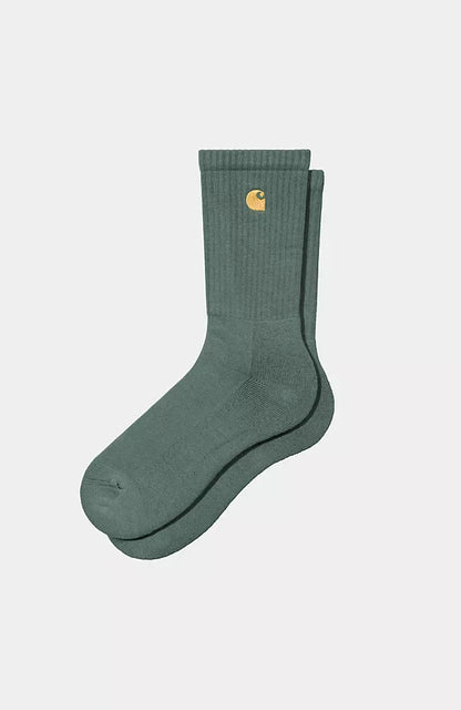 Chausette Carhartt Wip CHASE SOCKS Silver Pine Gold