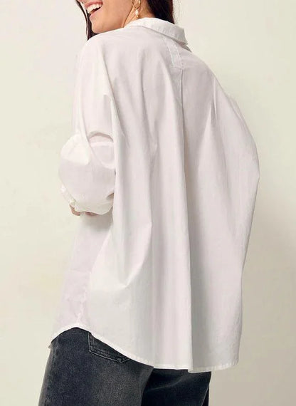 MAEMI O WIDE SHIRT Opticial White - Uptown 42