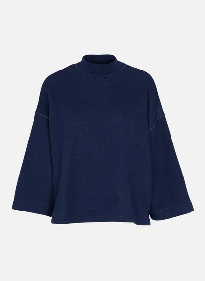 INDILO SWEAT COL CHEMINEE Indigo - Uptown 42