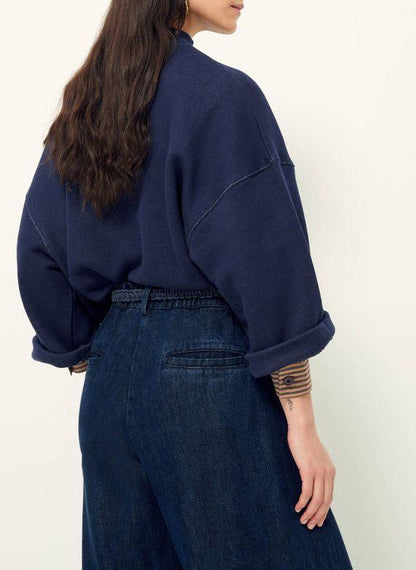 INDILO SWEAT COL CHEMINEE Indigo - Uptown 42