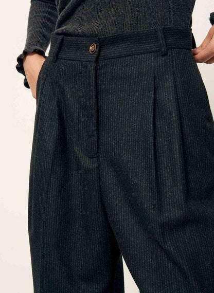 EMILIO PANTALON DROIT StoneBlack - Uptown 42