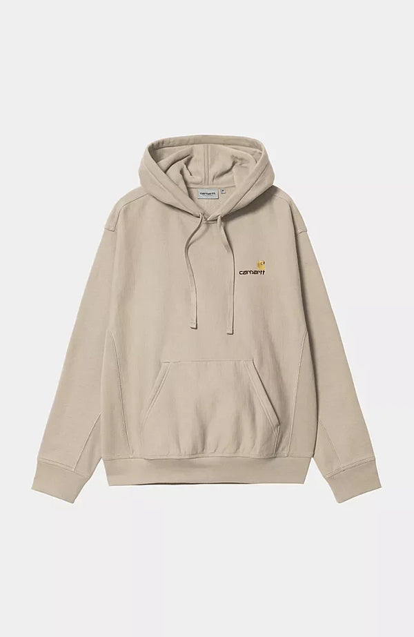 Pull Carhartt Wip HOODED AMERICAN SCRIPT SWEAT Fleur De Sel — Carhartt wip