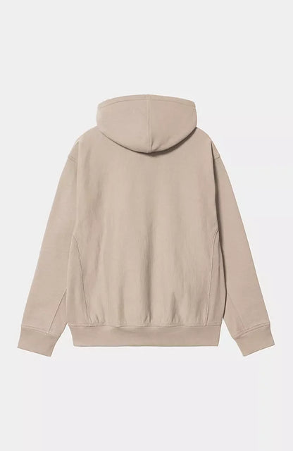 Pull Carhartt Wip HOODED AMERICAN SCRIPT SWEAT Fleur De Sel