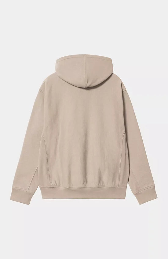 Pull Carhartt Wip HOODED AMERICAN SCRIPT SWEAT Fleur De Sel