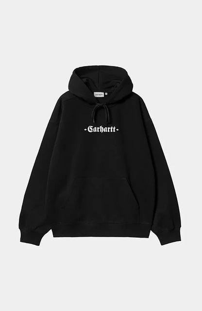 Pull Carhartt Wip HOODED GREATEST HITS SWEAT Black White