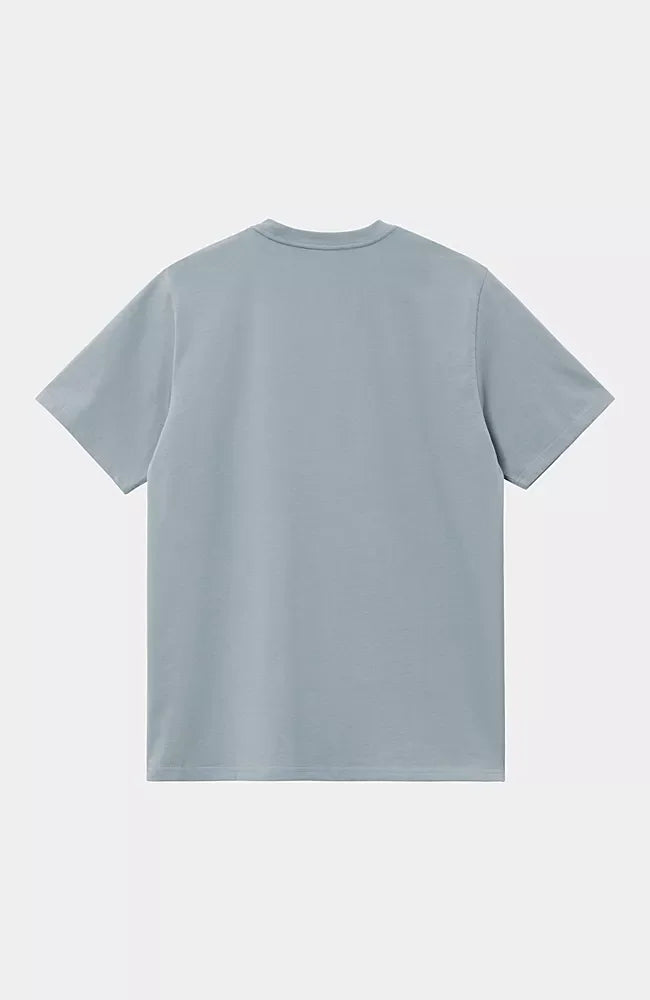 T Shirt Carhartt Wip CHASE S/S TEE Frosted Blue Gold