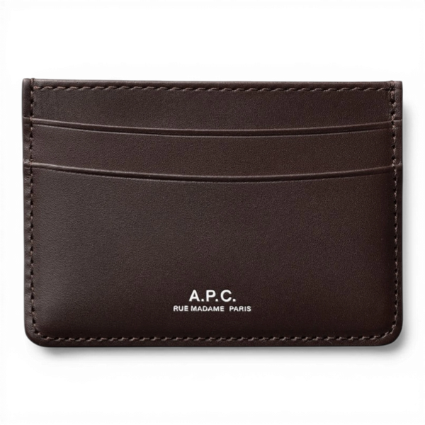 APC ANDRE PORTE CARTES MARRON FONCE — APC