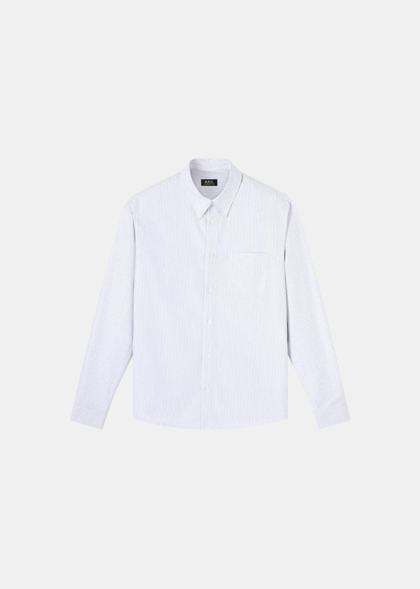 APC CHEMISE NEW GREG BLEU — APC