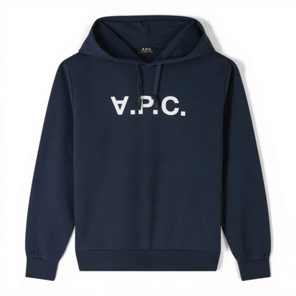 APC HOODIE STANDARD GRAND VPC DARK NAVY ECRU — APC