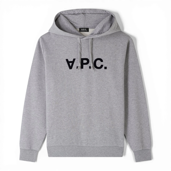 APC HOODIE STANDARD GRAND VPC GRIS CHINE DARK NAVY — APC