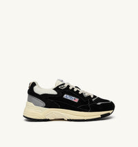 AUTRY BASKETS HYPERWAY EN MESH ET DAIM NOIR ET ARGENT