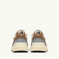 AUTRY BASKETS HYPERWAY EN MESH ET EN DAIM CIGAR ET ARGENT