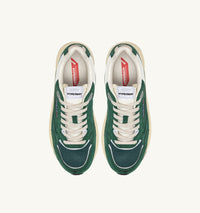 AUTRY BASKETS HYPERWAY EN MESH ET EN DAIM MALACHITE ET ARGENTO