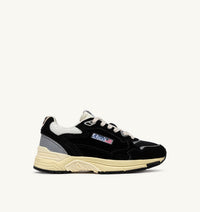 AUTRY BASKETS HYPERWAY EN MESH ET EN DAIM NOIR ET ARGENT