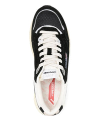 AUTRY BASKETS HYPERWAY EN MESH ET EN DAIM NOIR ET ARGENT TOP