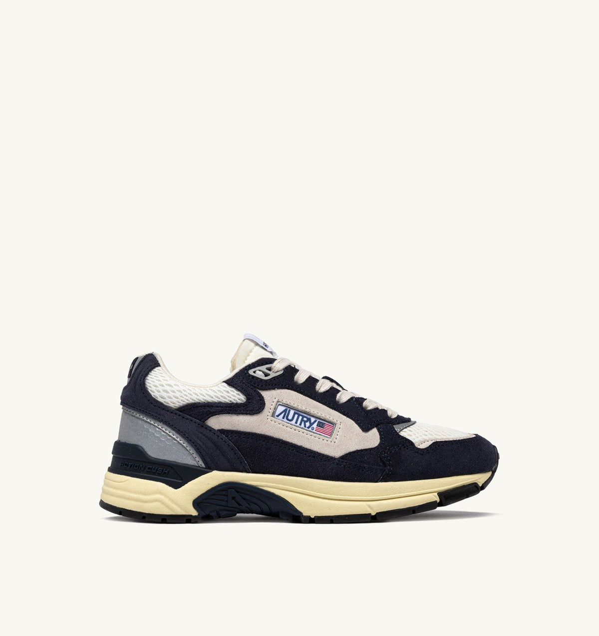 AUTRY BASKETS HYPERWAY EN MESH ET EN DAIM SPACE ET ARGENT