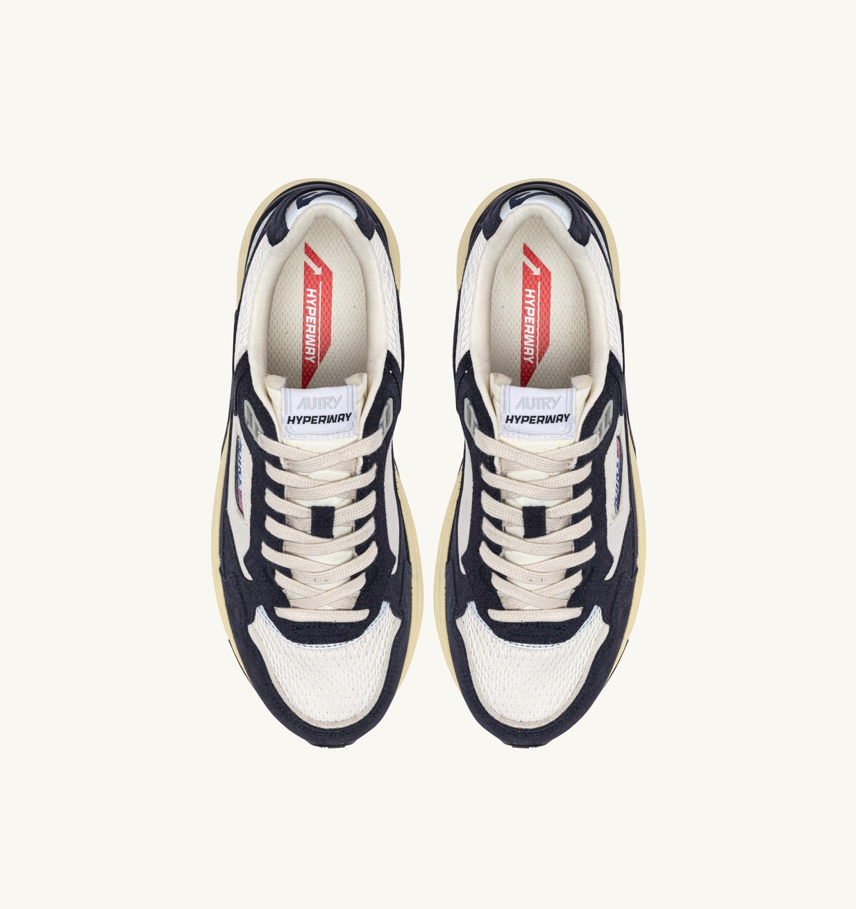 AUTRY BASKETS HYPERWAY EN MESH ET EN DAIM SPACE ET ARGENT