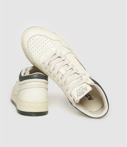 AUTRY BASKETS MED-WAY EN CUIR MARSHMALLOW ET MOUNTAIN BACK