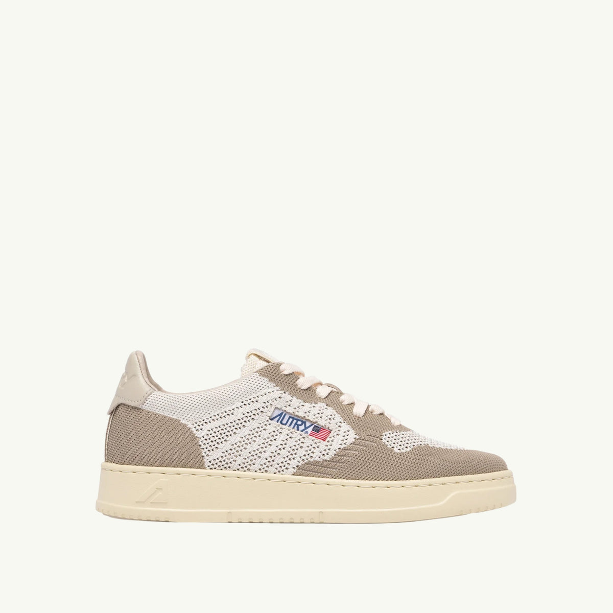 AUTRY BASKETS MEDALIST EASEKNIT LOW EN MESH IVORY ET PELICAN