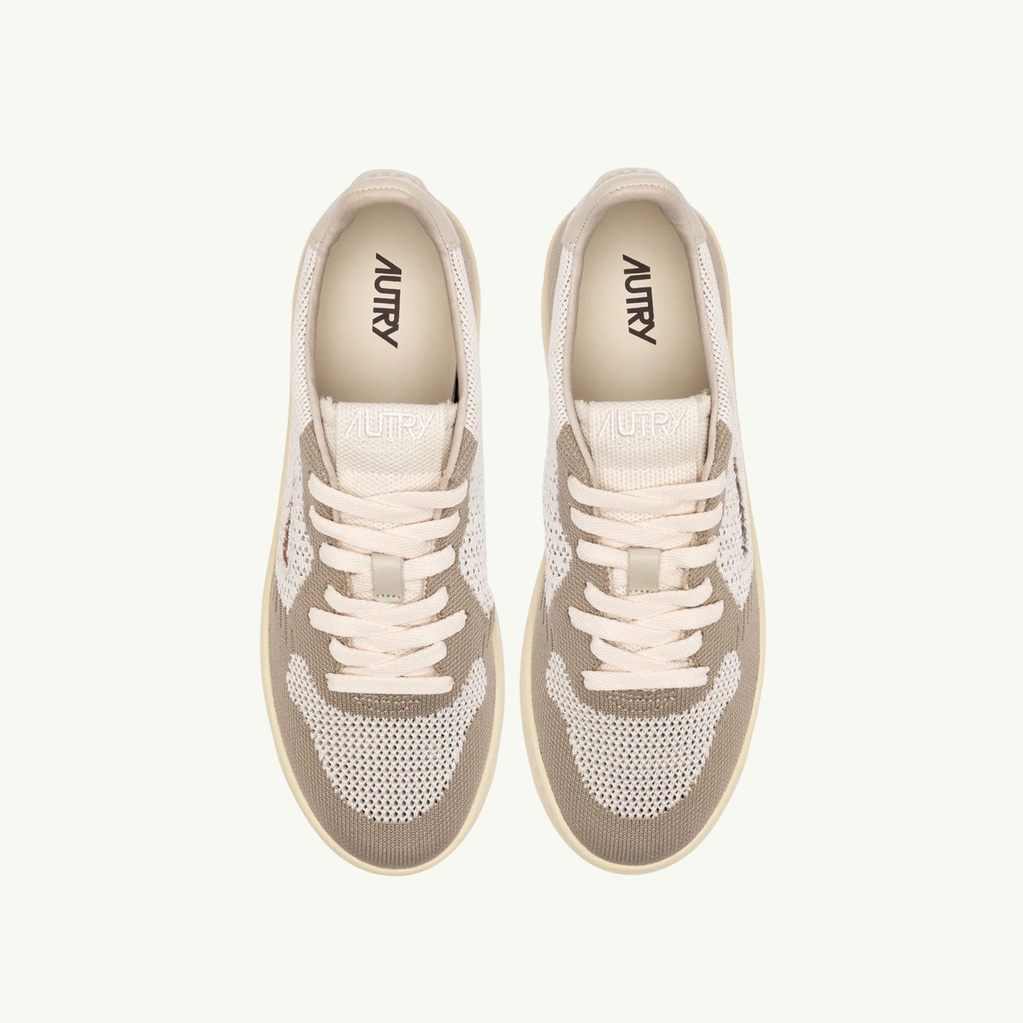 AUTRY BASKETS MEDALIST EASEKNIT LOW EN MESH IVORY ET PELICAN