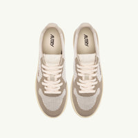 AUTRY BASKETS MEDALIST EASEKNIT LOW EN MESH IVORY ET PELICAN