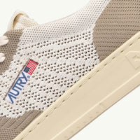 AUTRY BASKETS MEDALIST EASEKNIT LOW EN MESH IVORY ET PELICAN