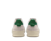 AUTRY BASKETS MEDALIST LOW EN CUIR BLANC ET AMAZON ET DAIM BEIGE BACK