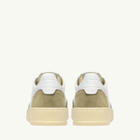 AUTRY BASKETS MEDALIST LOW EN CUIR BLANC ET DAIM GREYGN