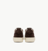 AUTRY BASKETS MEDALIST LOW TRICOLOR EN DAIM TAUPE ET CUIT