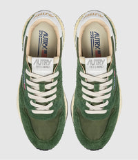AUTRY BASKETS REELWIND DAIM NYLON VERT MILITAIRE