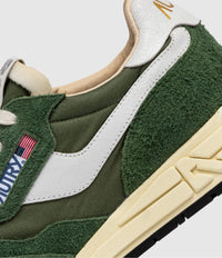 AUTRY BASKETS REELWIND DAIM NYLON VERT MILITAIRE