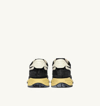 AUTRY BASKETS REELWIND LOW EN NYLON ET DAIM BLACK SUGAR ET MARSHMALLOW