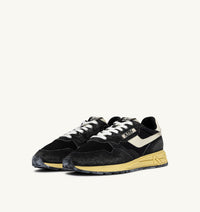 AUTRY BASKETS REELWIND LOW EN NYLON ET DAIM BLACK SUGAR ET MARSHMALLOW