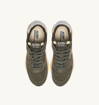 AUTRY BASKETS REELWIND LOW EN NYLON ET DAIM OLIVE NIGHT ET HARBOR MIST