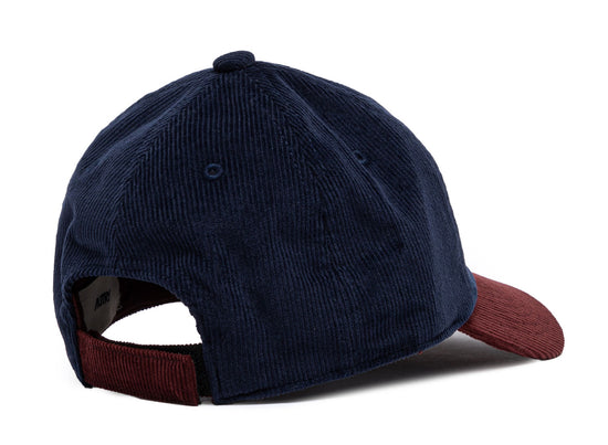 AUTRY CASQUETTE BASEBALL CAP BORDEAUX BLEU BACK
