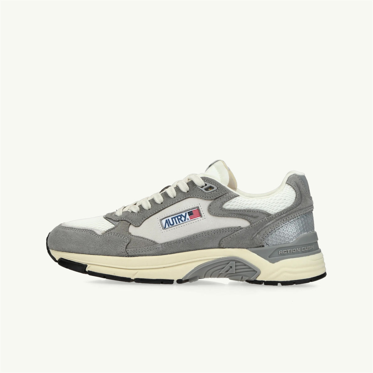 AUTRY HYPERWAY EN MESH ET EN DAIM PLUMP ET ARGENT